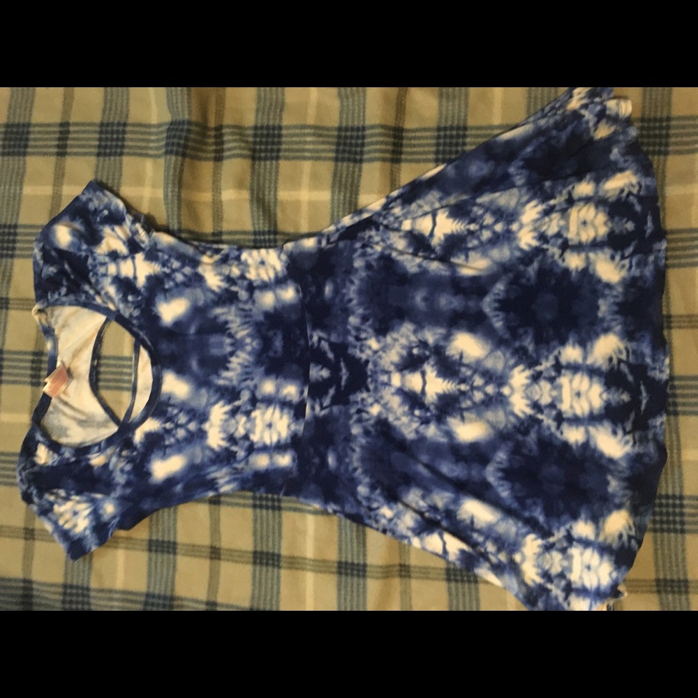 Blue & white dress